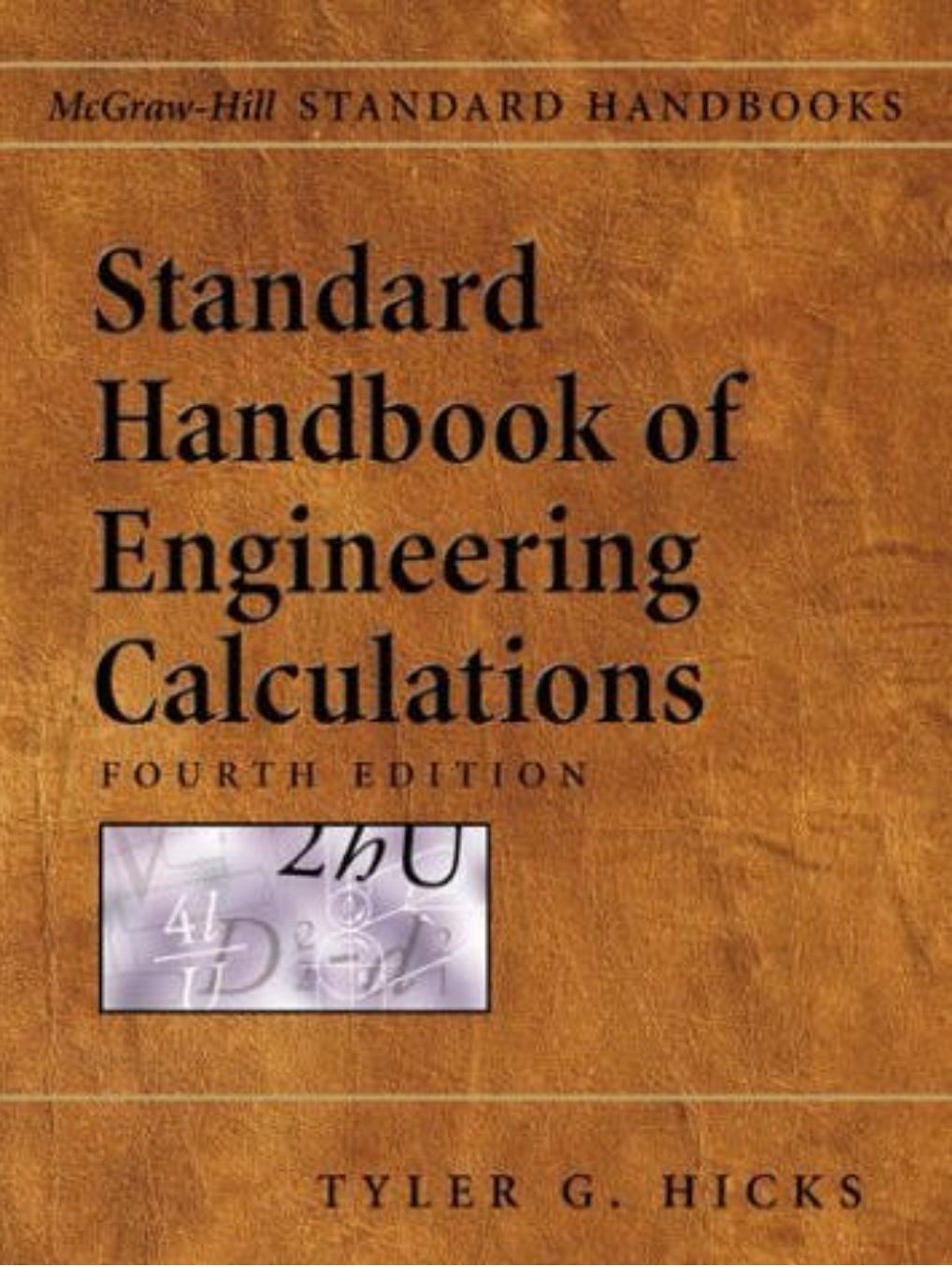 Standard Handbook of Engineering Calculations