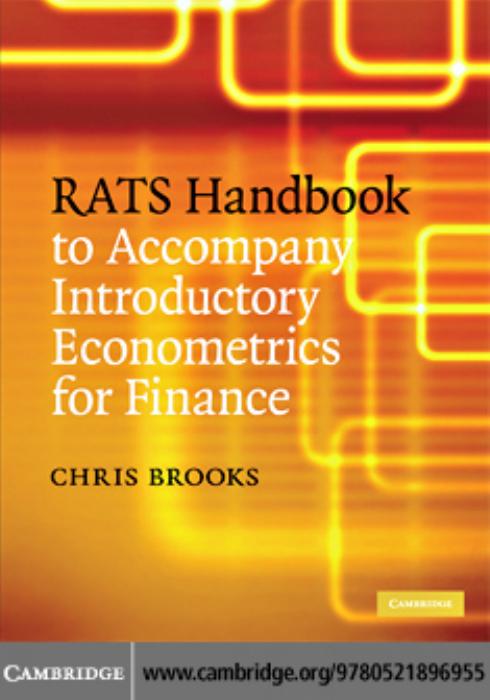RATS Handbook to Accompany: Introductory Econometrics for Finance
