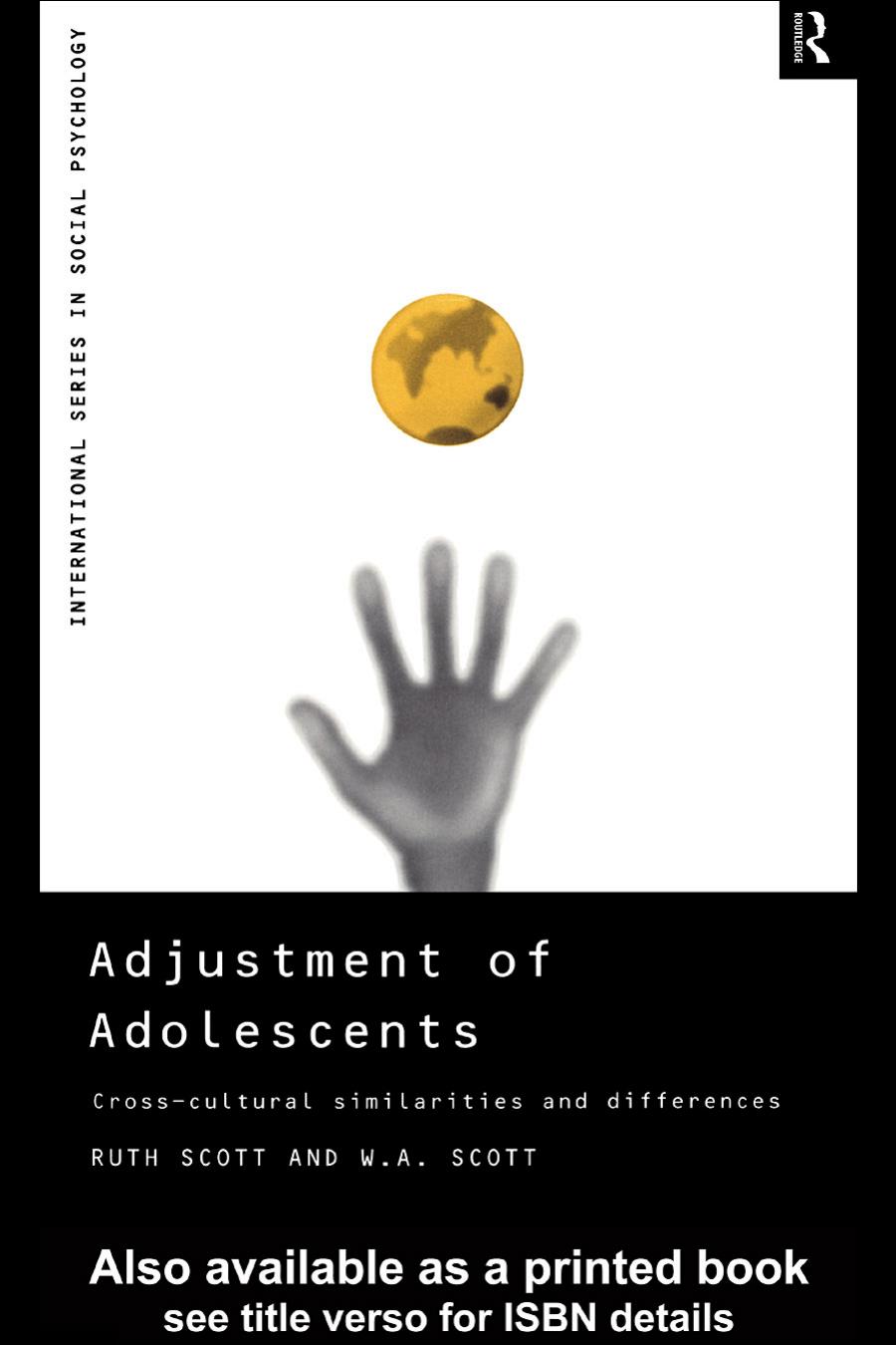 Adjustment of Adolescents: Cross-Cultural Similarities and Differences