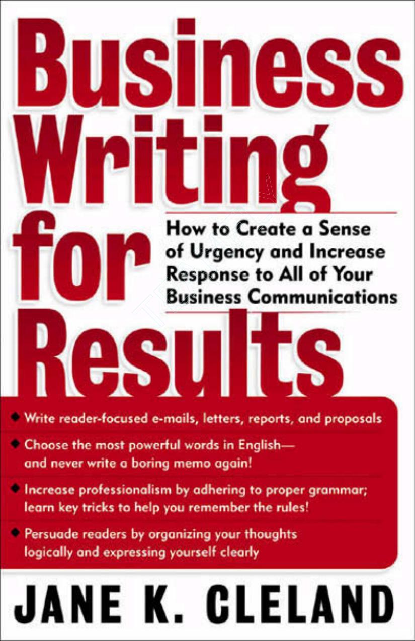 Mcgraw-Hill - Business Writing For Results - 2003
