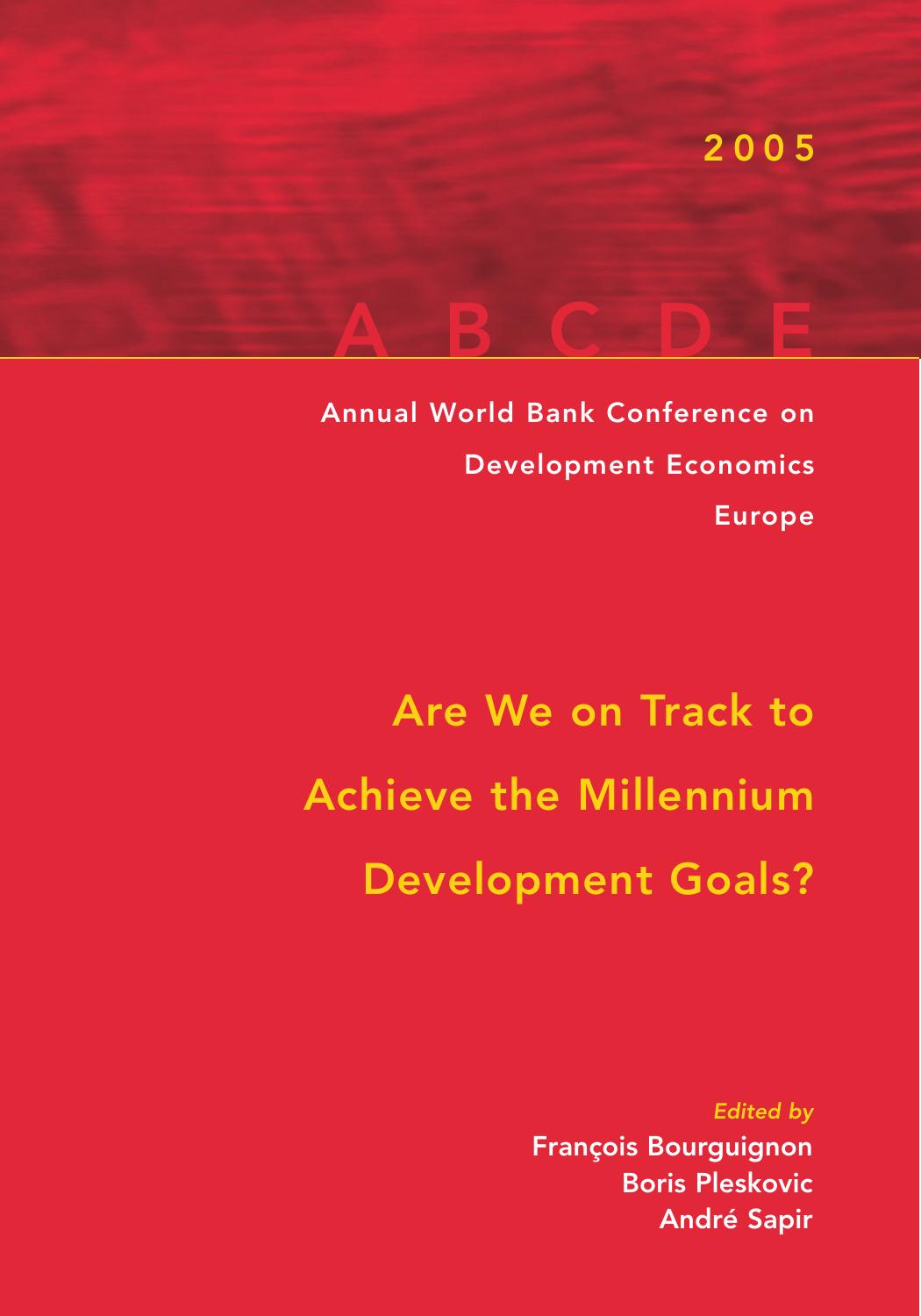 (Latin American Development Forum) (Annual ... Conference on Development Economics Europe) François Bourguignon, Boris Pleskovic, André Sapir