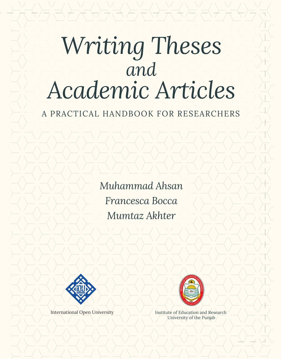 How to Write a Thesis and Research Paper