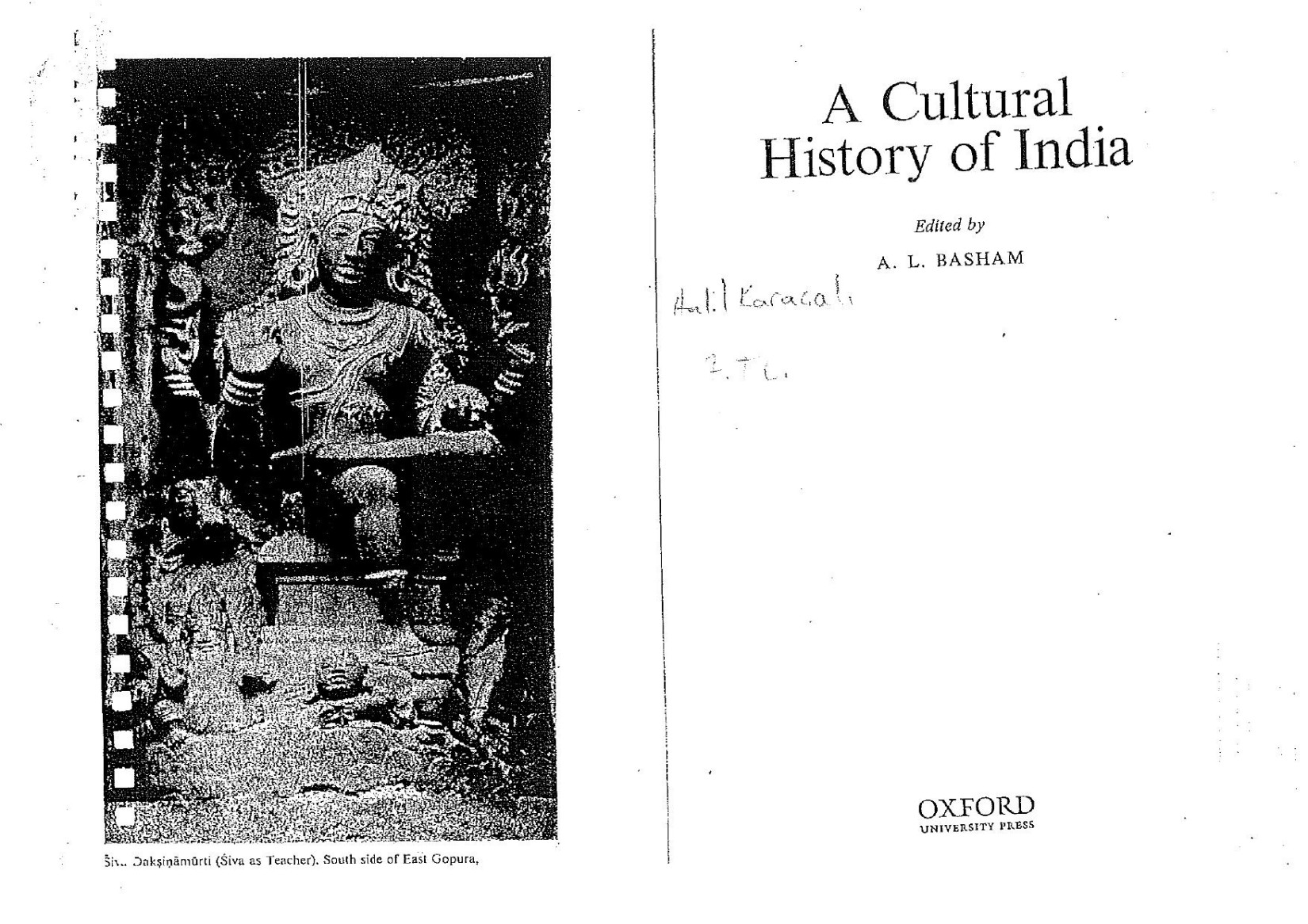 A Cultural History of India