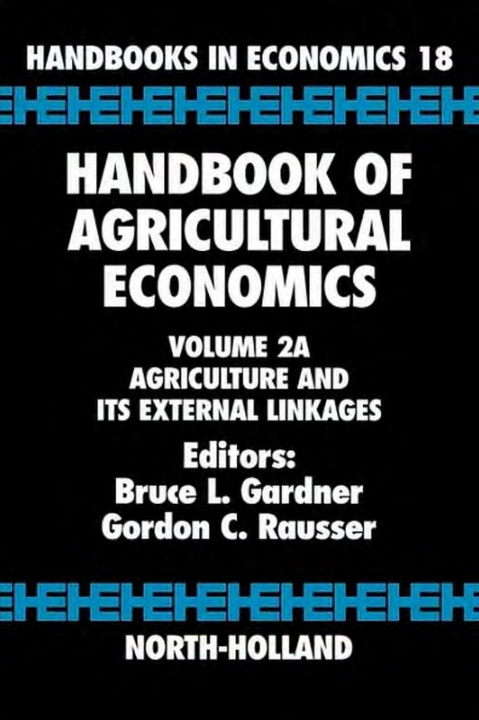 Handbook of Agricultural Economics Vol. 2-A