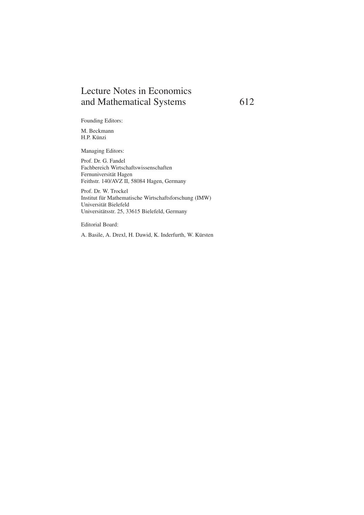 (Lecture Notes in Economics and Mathematical System 612) Dr. David Ardia (auth.)