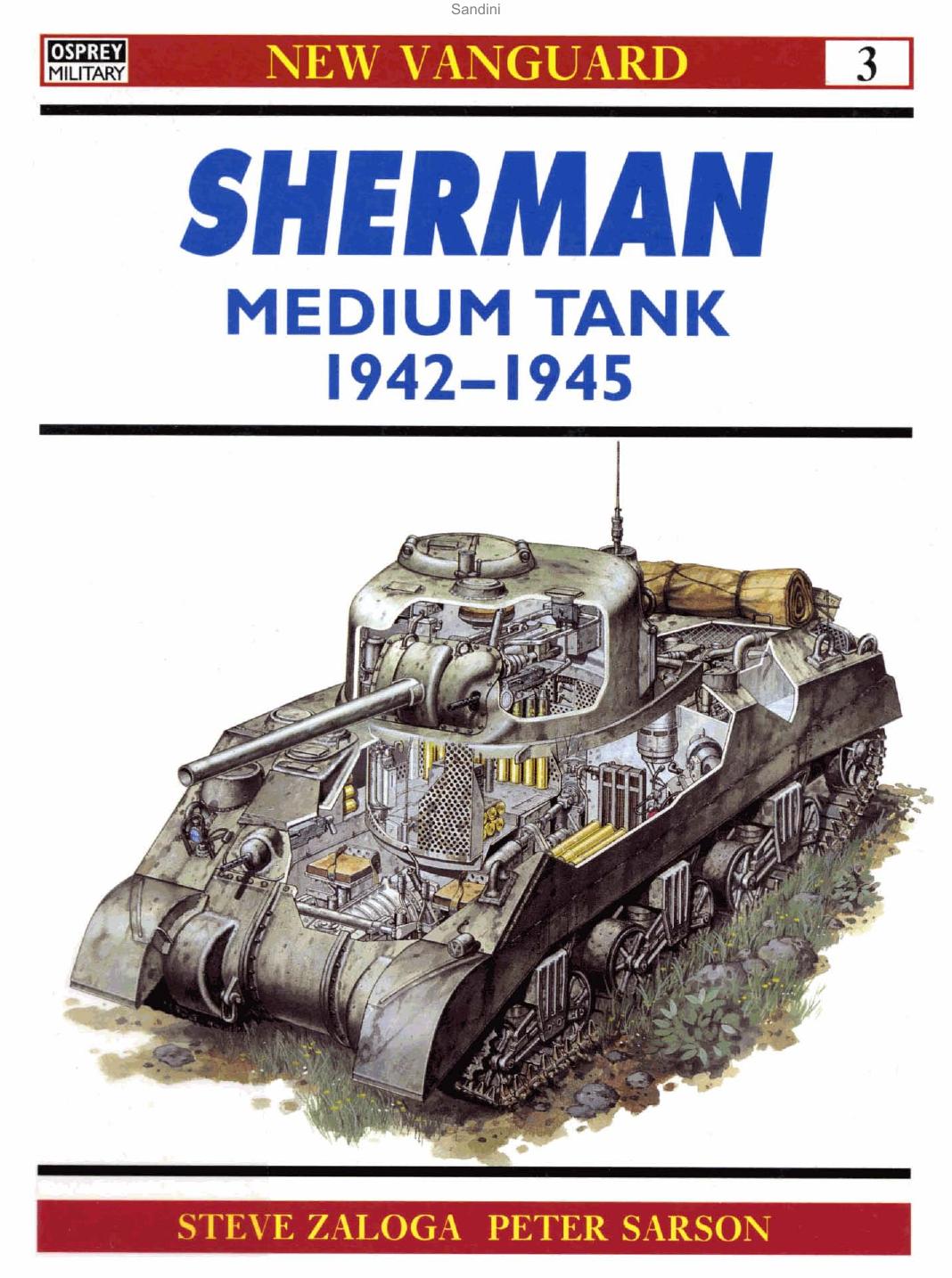 New Vanguard Sherman Medium Tank 1942-1945