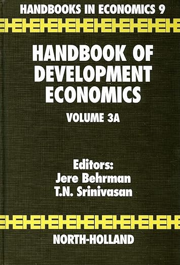 Handbook of Development Economics vol. 3A