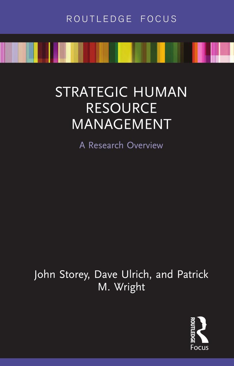 Strategic Human Resource Management