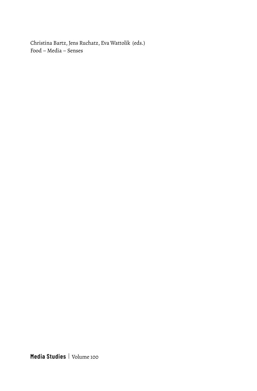 Food – Media – Senses: Interdisciplinary Approaches