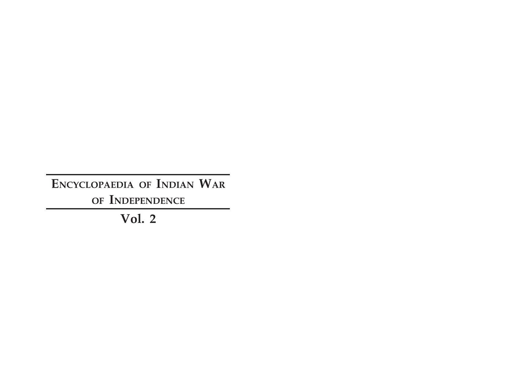 Encyclopaedia of Indian War of Independence (Vol. 2).pmd