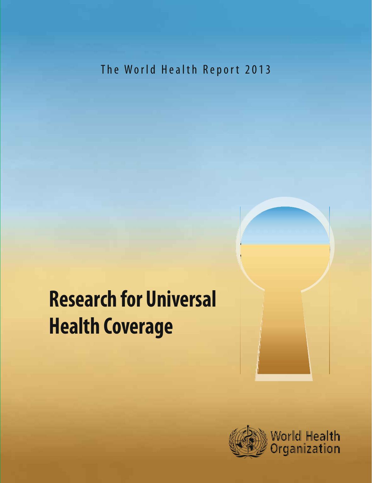 Research for Universal Health Coverage