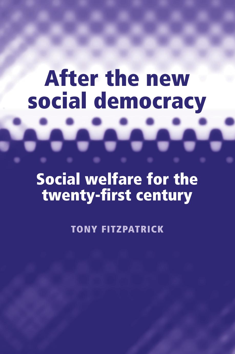 After the New Social Democracy: Social Welfare for the Twenty-First Century
