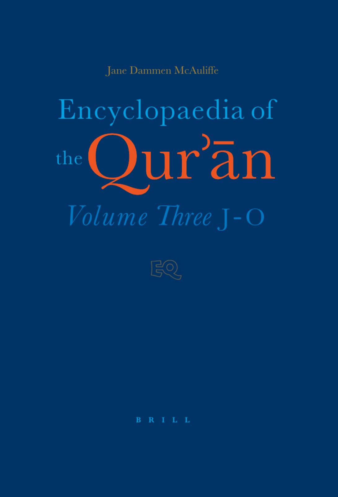 Encyclopaedia of the Quran, Volume 3