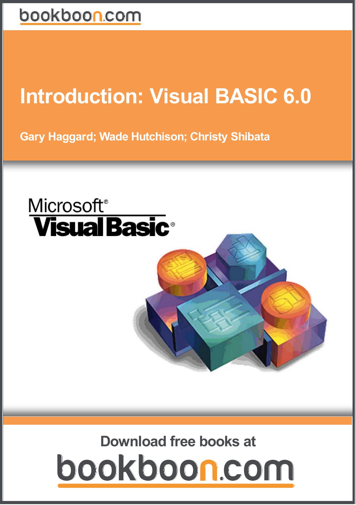 Introduction: Visual BASIC 6.0