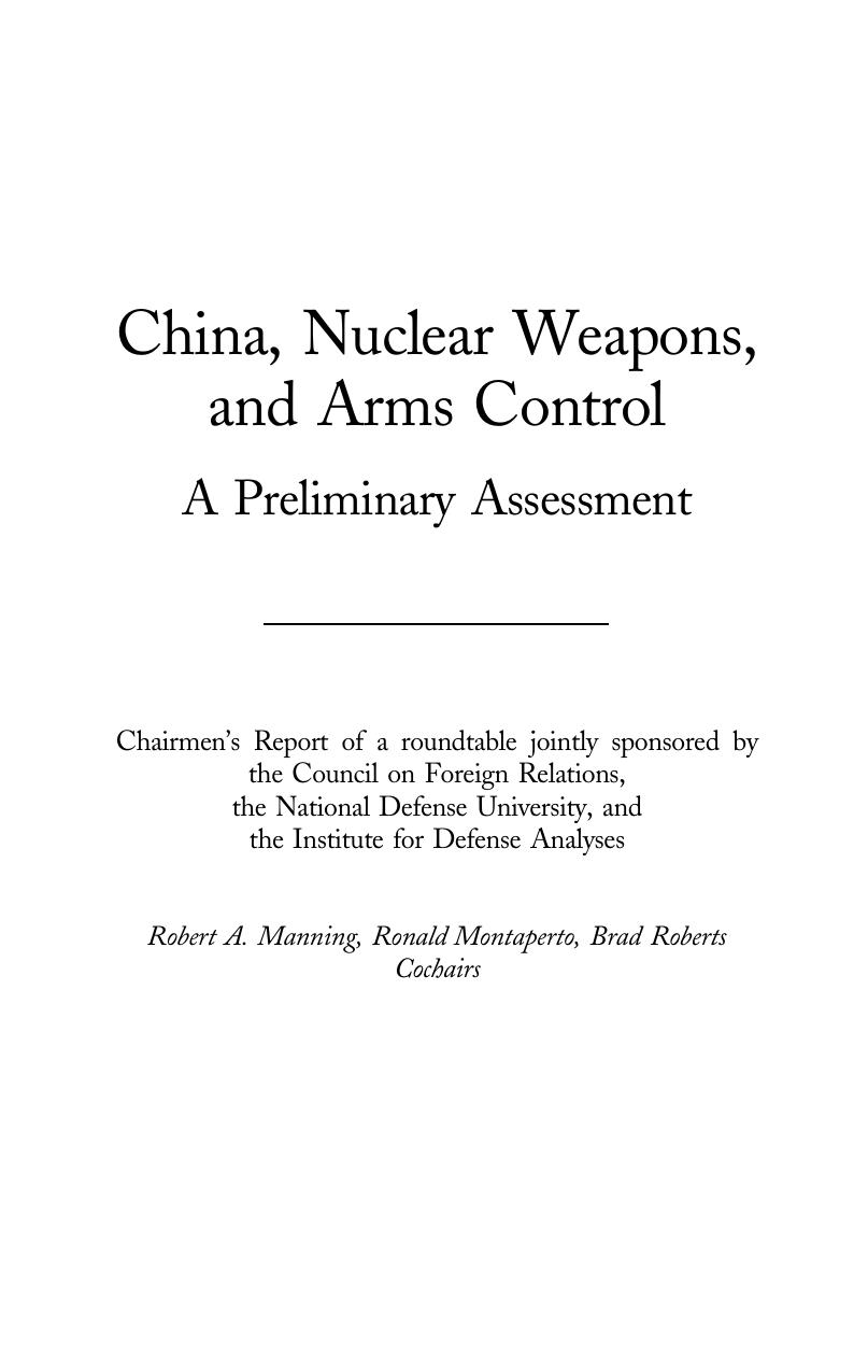 China, Nuclear Weapons