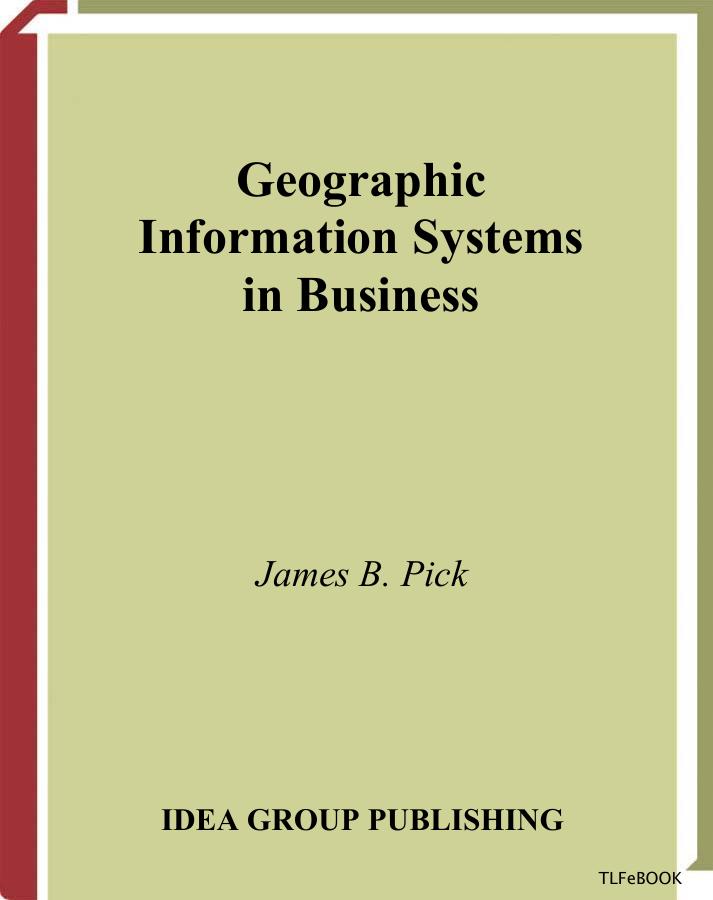 Geographic Information Systems in Business