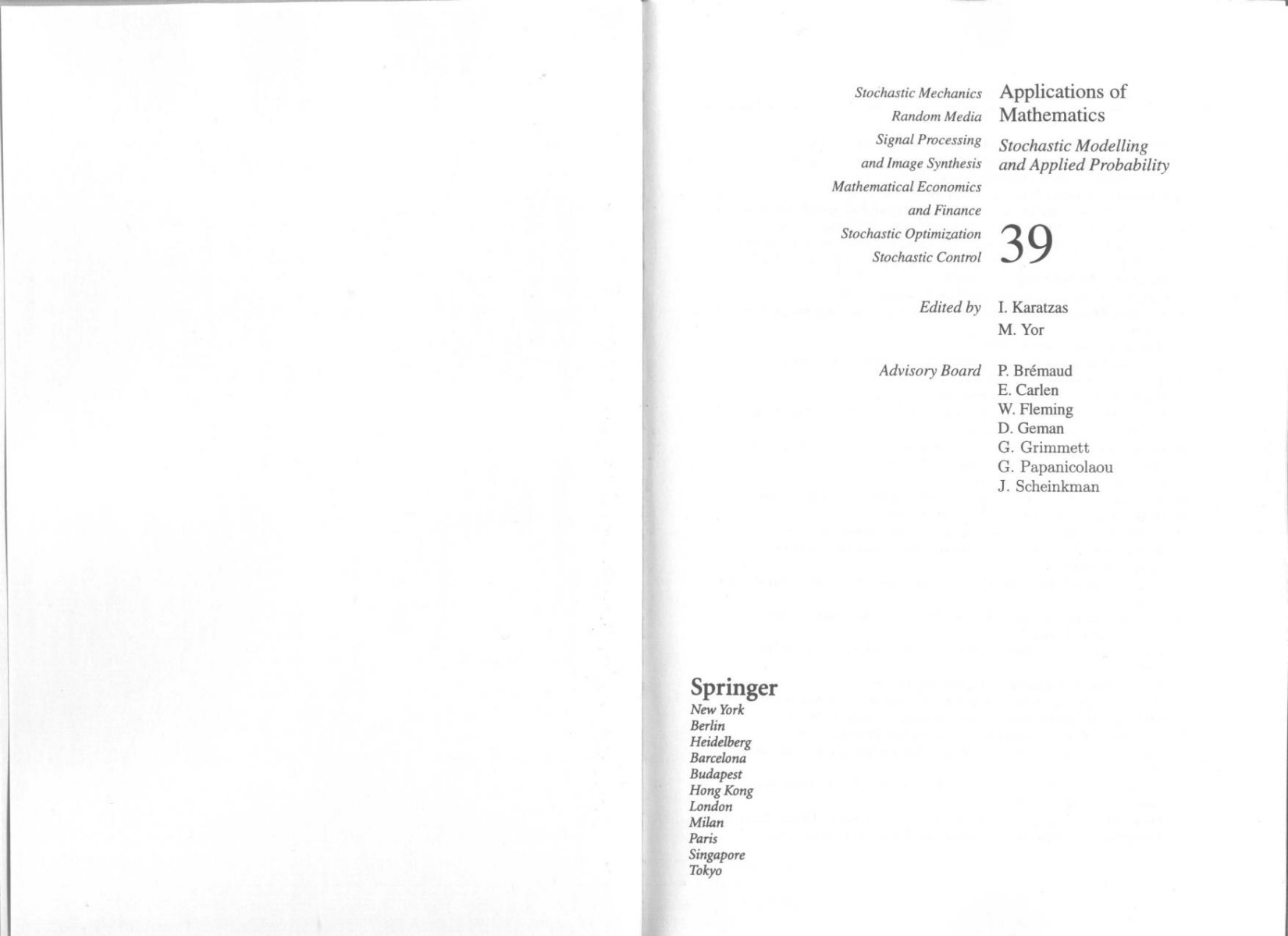 karatzas and sh reve