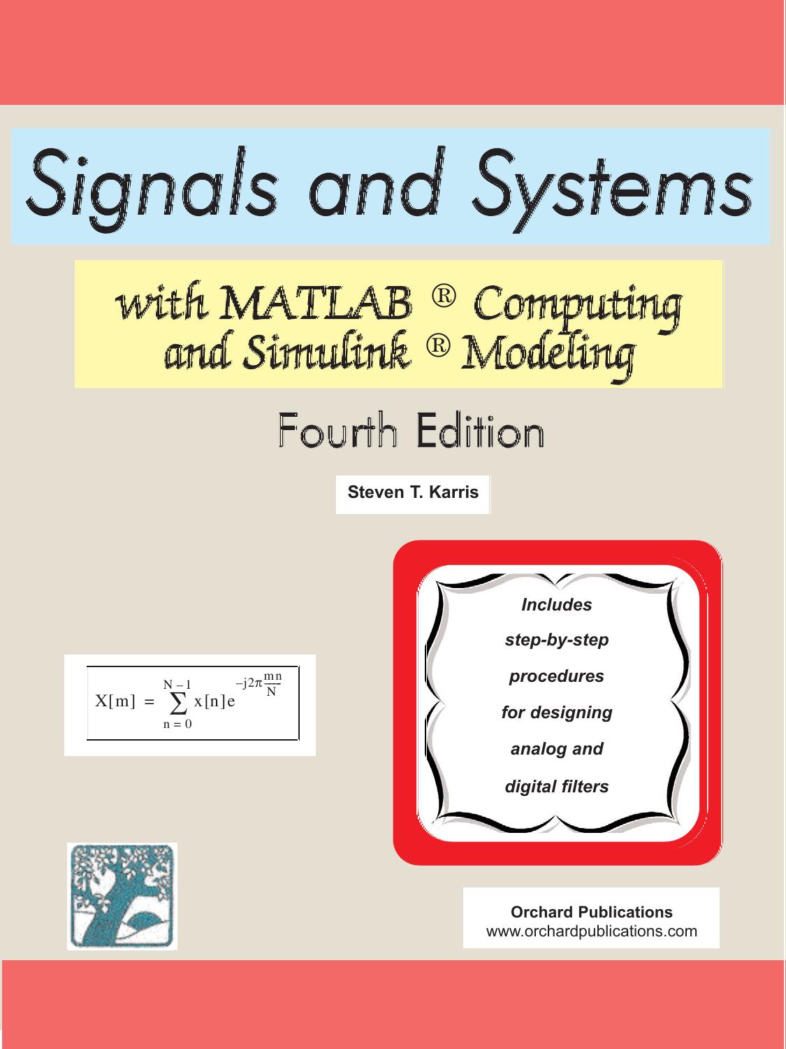 Signals and Systems with MATLAB Computing and Simulink Modeling (4th Edition)