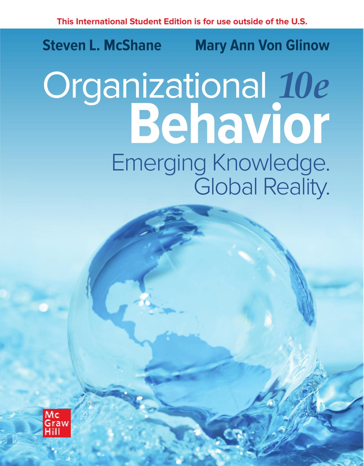 Loose Leaf for Organizational Behavior: Emerging Knowledge. Global Reality