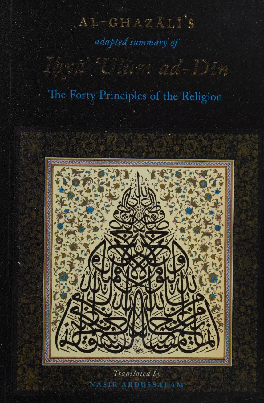 Al-Ghazali's Forty Principles of the Religion