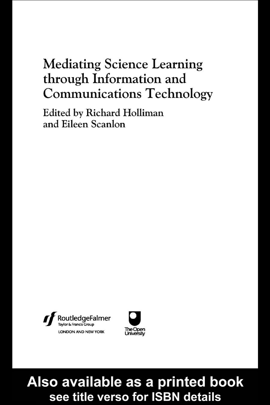 Mediating Science Learning through Information and Communications Technology