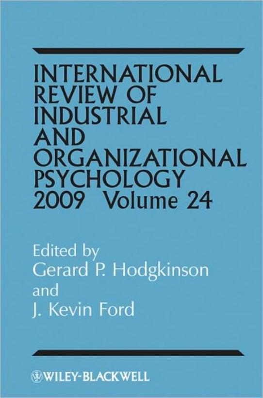 International Review of Industrial and Organizational Psychology