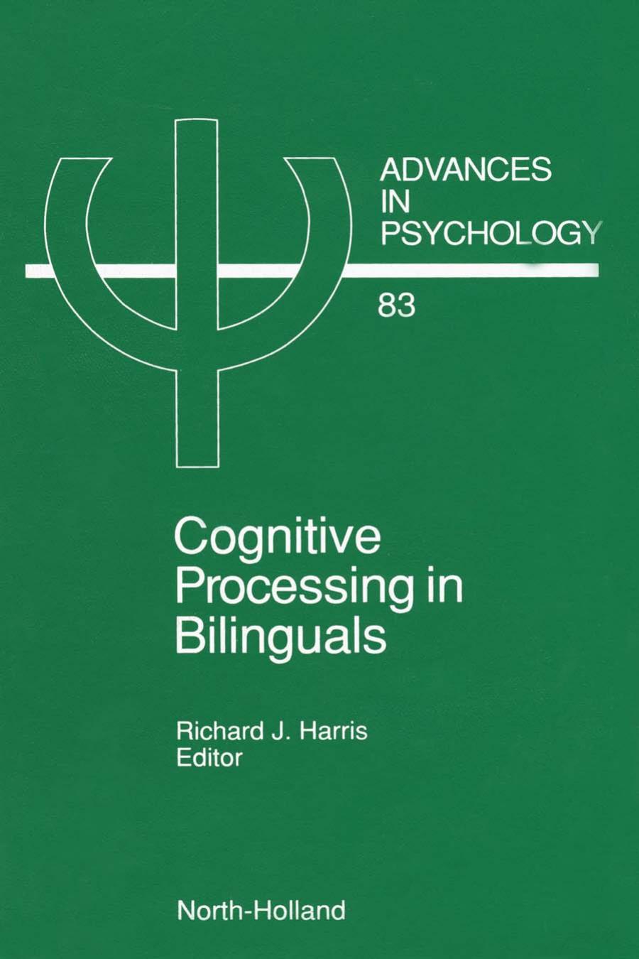 Cognitive Processing in Bilinguals