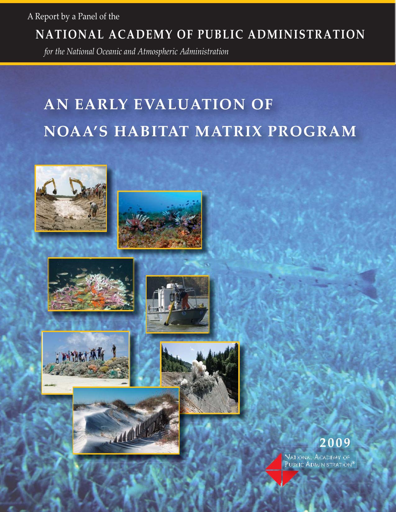An Early Evaluation of NOAA’s Habitat Matrix Program