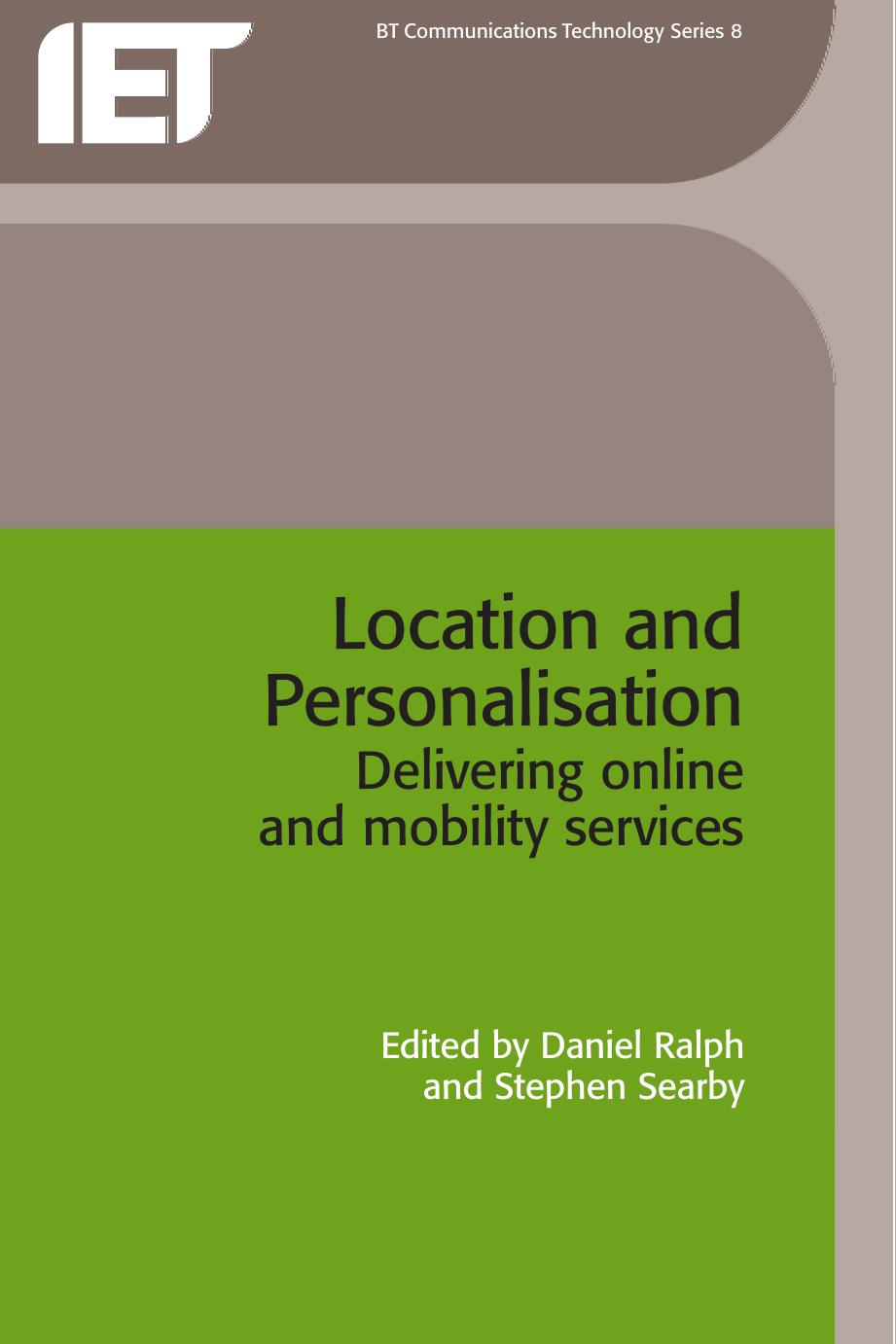 Location and Personalisation: Delivering online mobility services