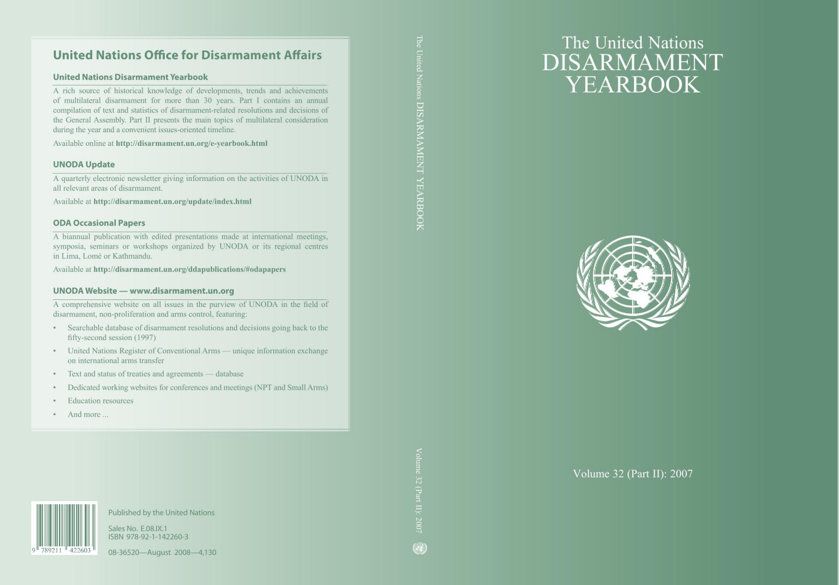 he United Nations Disarmament Yearbook