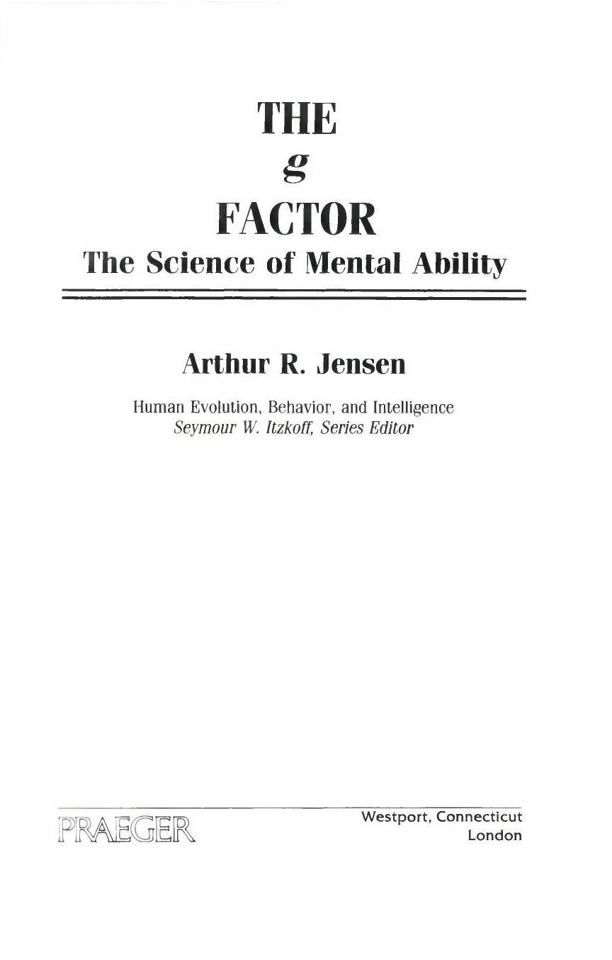 [Arthur R. Jensen] The g Factor the Science of Me(Bookos.org)