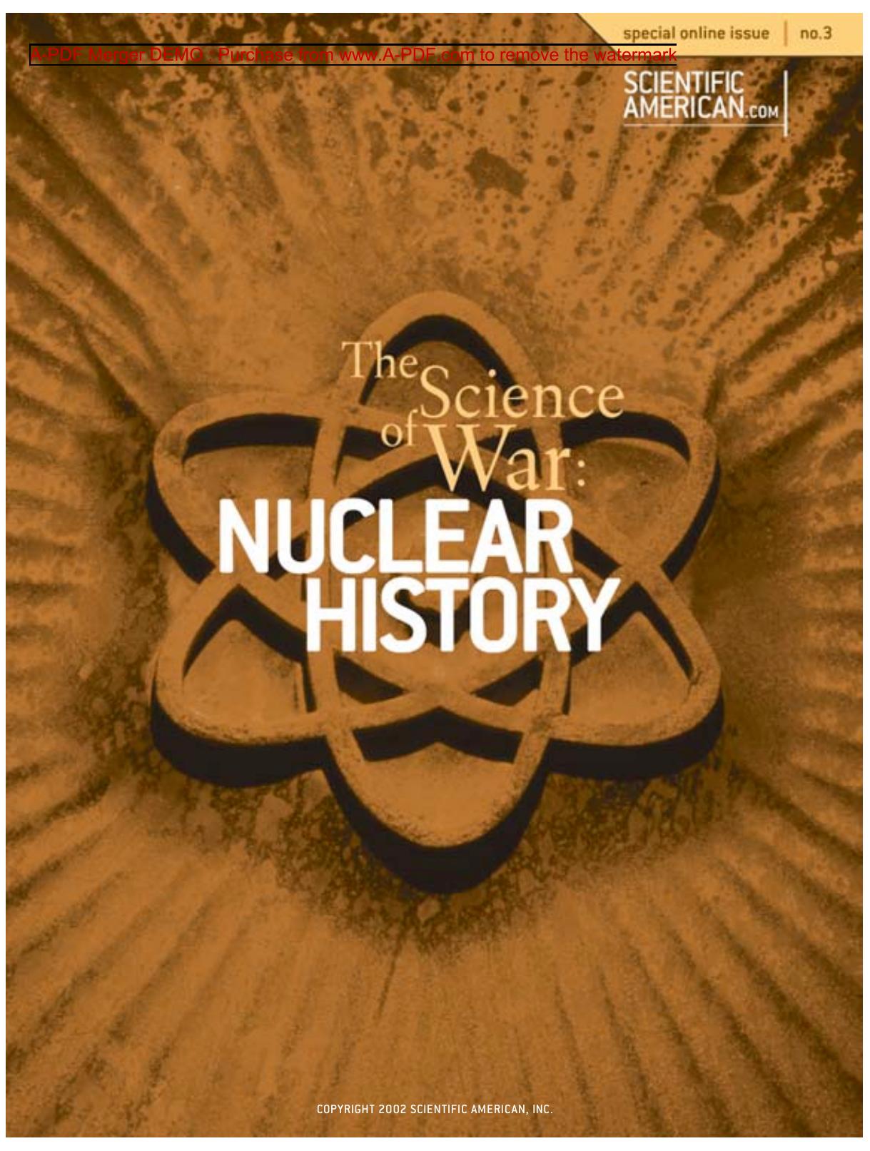 Laurie M. Brown and others The Science of War Nuclear History Scientific American Special Online Issue No. 3 2002