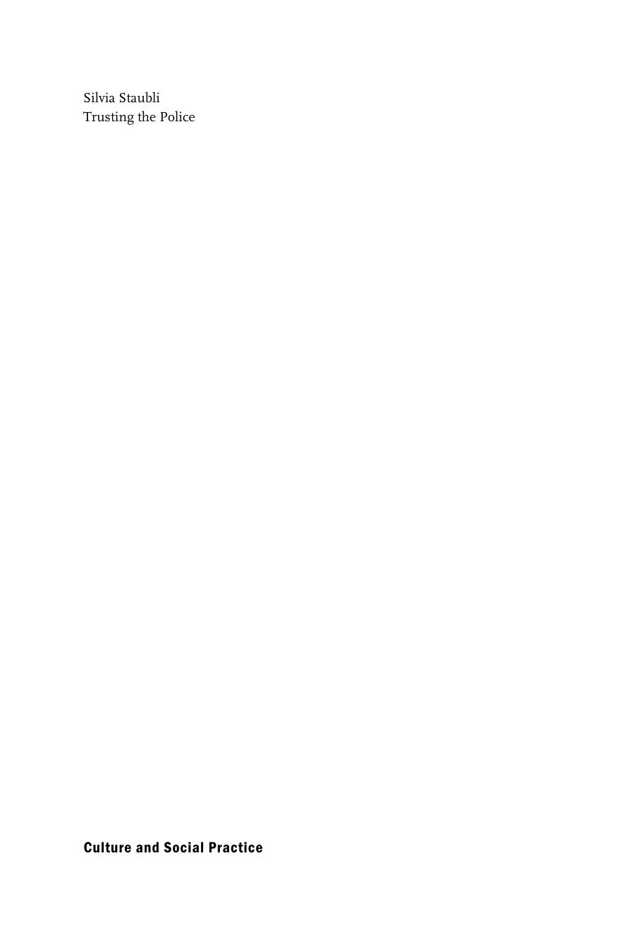 Trusting the Police - Comparisons across Eastern and Western Europe