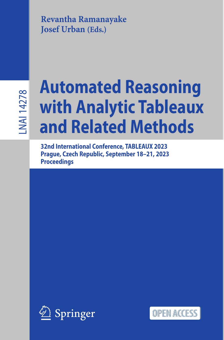 Automated Reasoning with Analytic Tableaux and Related Methods