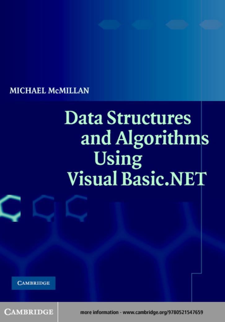 DATA STRUCTURES AND ALGORITHMS USING VISUAL BASIC.NET