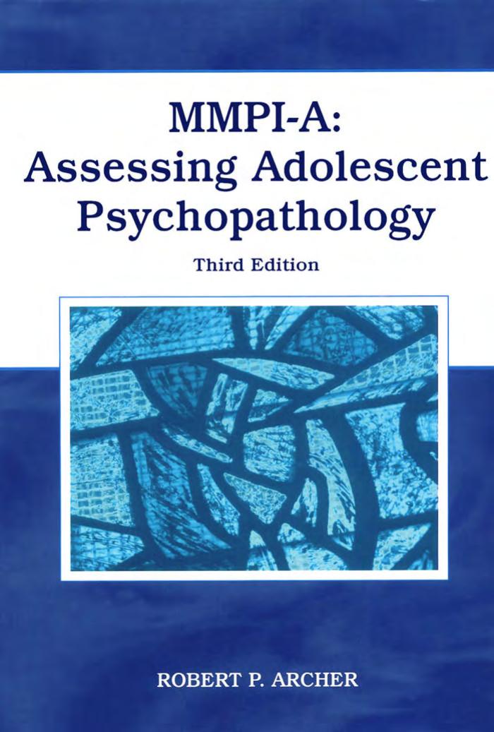 MMPI-A: Assessing Adolescent Psychopathology