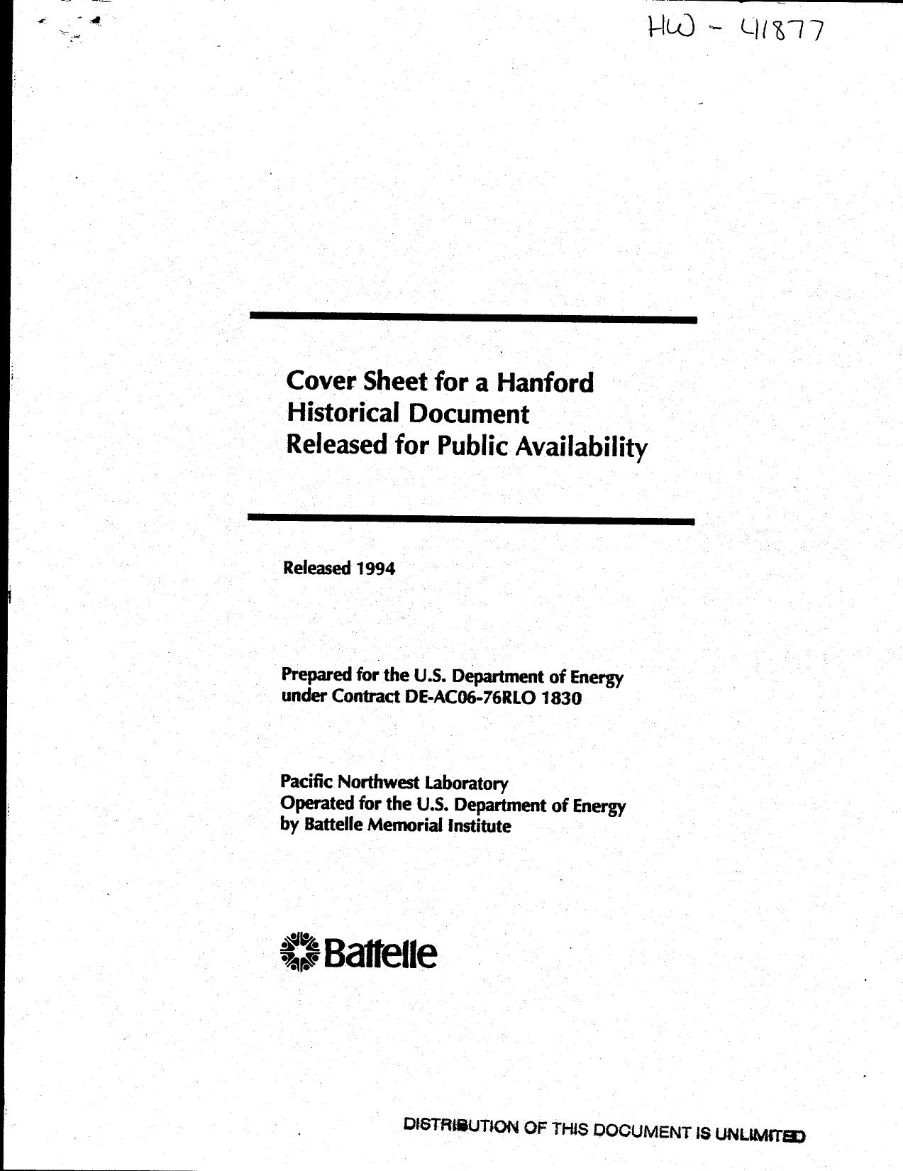 Hanford Atomic Products Operation (Technical Reports/Historical Series)