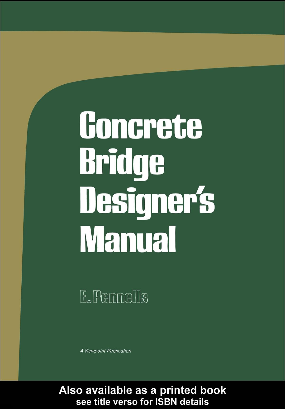 Concrete Bridge Designer’s Manual