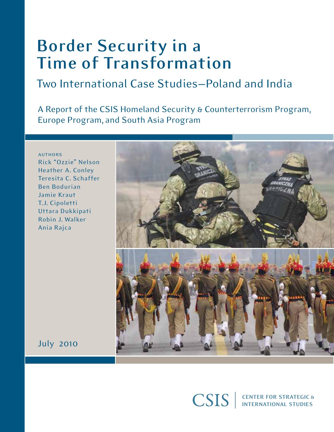 Border Security in a Time of Transformation: Two International Case Studies—Poland and India