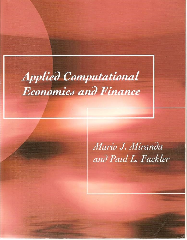 Applied Computational Economics and Finance