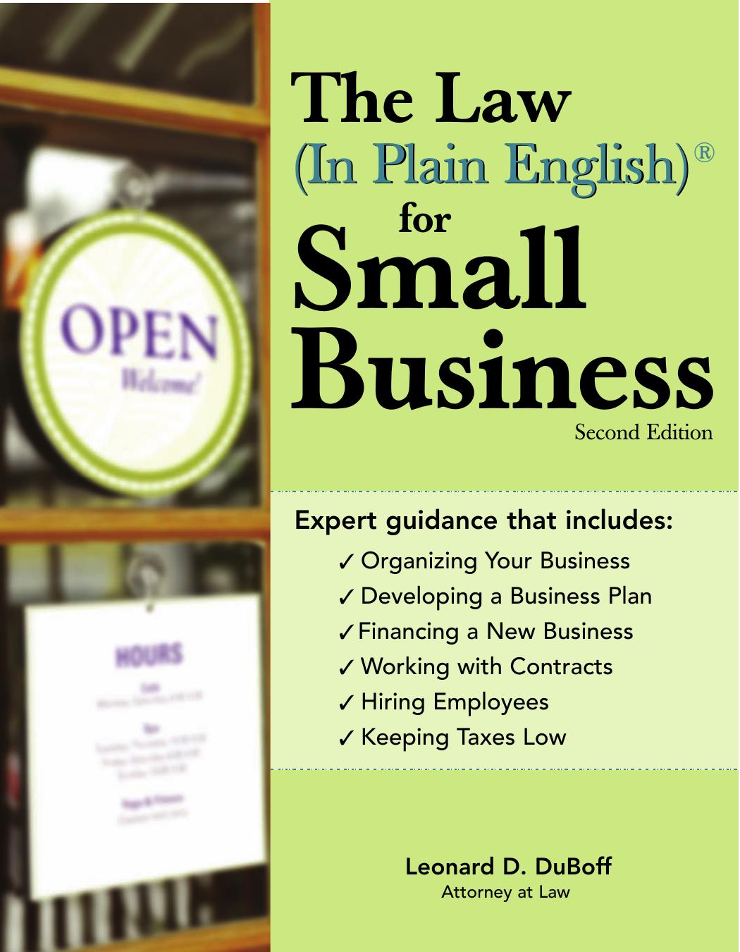 law for small business, the