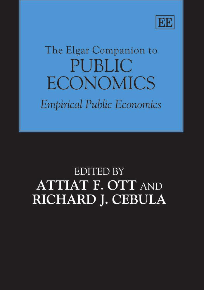 The Elgar Companion to Public Economics